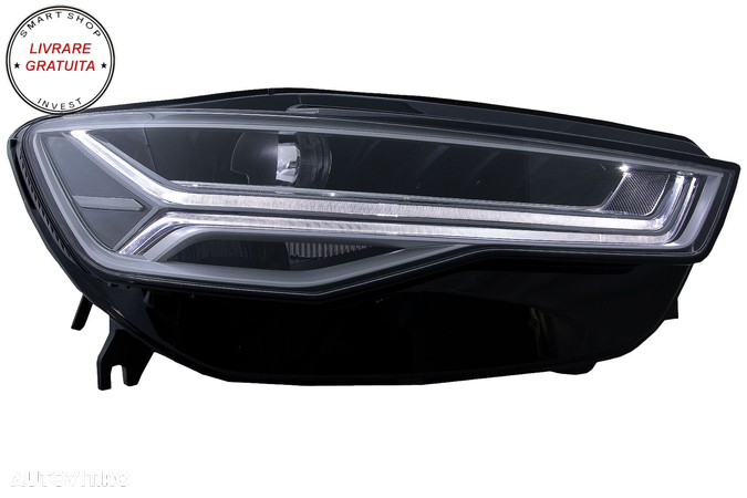 Faruri Full LED Audi A6 4G C7 (2011-2018) Facelift Matrix Design Semnalizare Dinam- livrare gratuita - 10