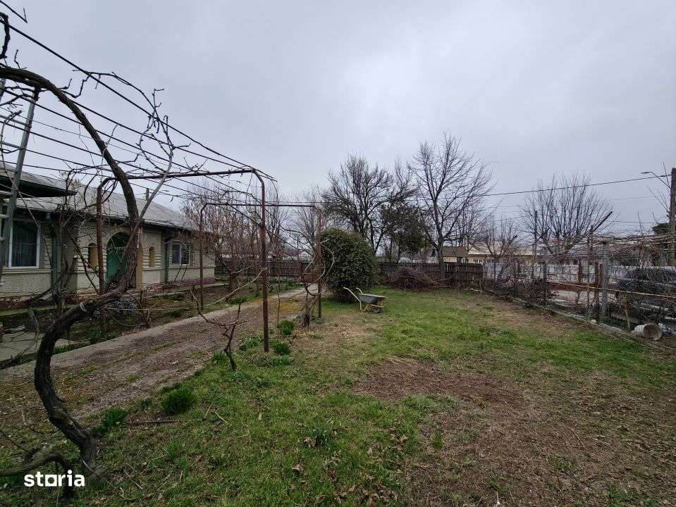 Casa (2 corpuri) si curte de 1401 mp la soseaua principala, Amara!-1