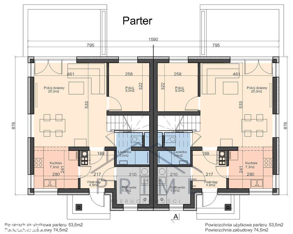 NOWA CENA/Bliźniak 103,8m²/625m² działka/Grzędzice-5
