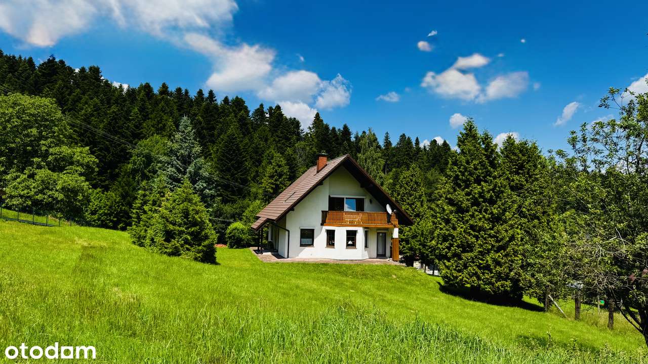 Dom pod lasem i pod szlakiem na Równicę , duża działka 1583 m2 BRENNA