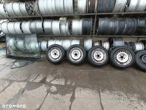 mercedes w180 w169 felga kolo felgi stalowe opony zima 5x112 6jx15h2 et44 - 2