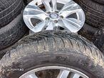 Set jante aliaj Ford Focus 98AB-DA 6JX15H2 + anvelope / cauciucuri iarna M+S 195/65/R15 stare foarte buna - 7