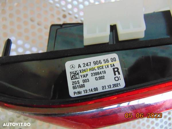 Stop Mercedes GLB X247 lampa tripla spate stanga dreapta haion aripa interior exterior - 6