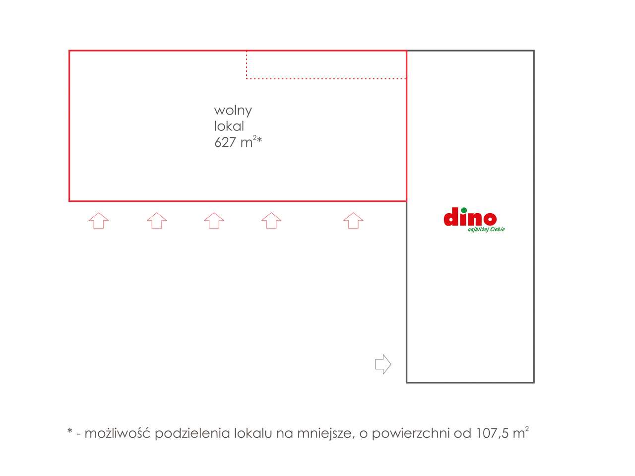 Duży lokal w nowym parku handlowym, obok Dino - Pełny obrazek: 2/6