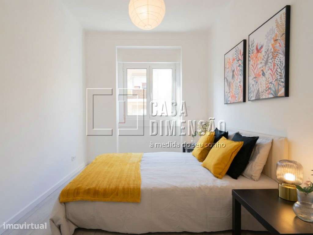 Apartamento T3 em Benfica, com Varandas, Totalmente Mobilado e Pron...-35