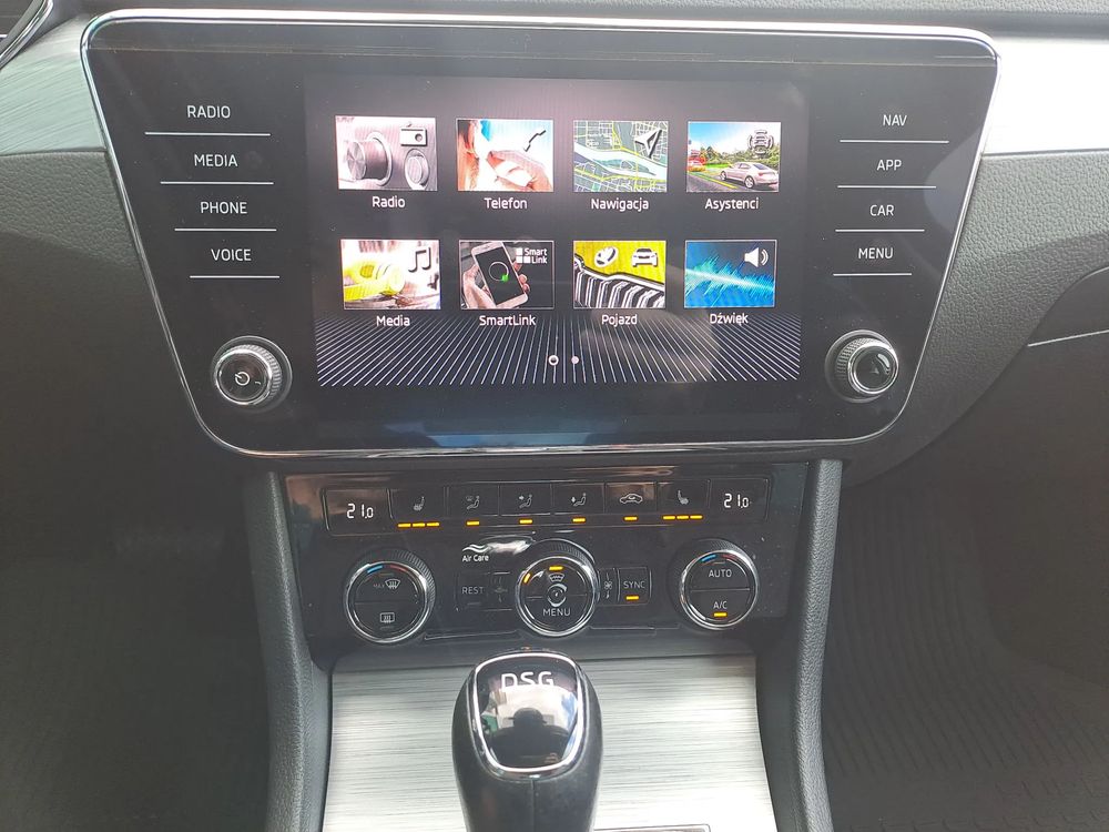 SKODA SUPERB FULL LED Virtual Cockpit El. fotel ACC Side Assist Salon PL ASO VAT23%