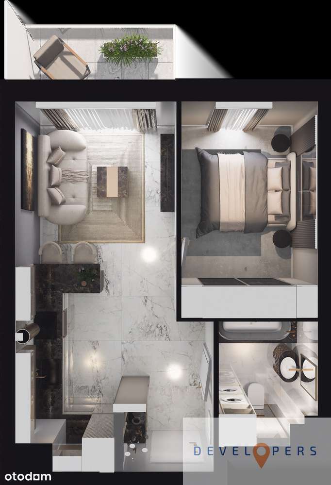 Nowe komfortowe 2 pokoje 39 m2 I Blisko Centrum-1