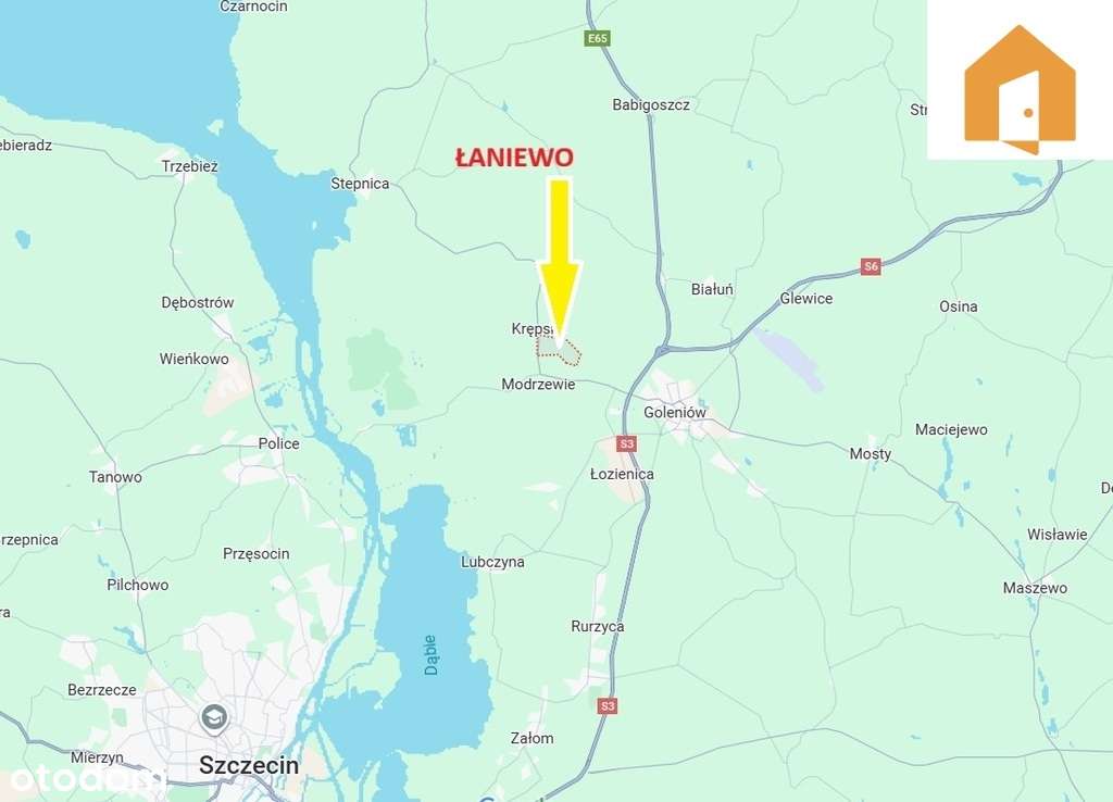 Działka budowlana 2 571 m² – Łaniewo, gm. Goleniów-3