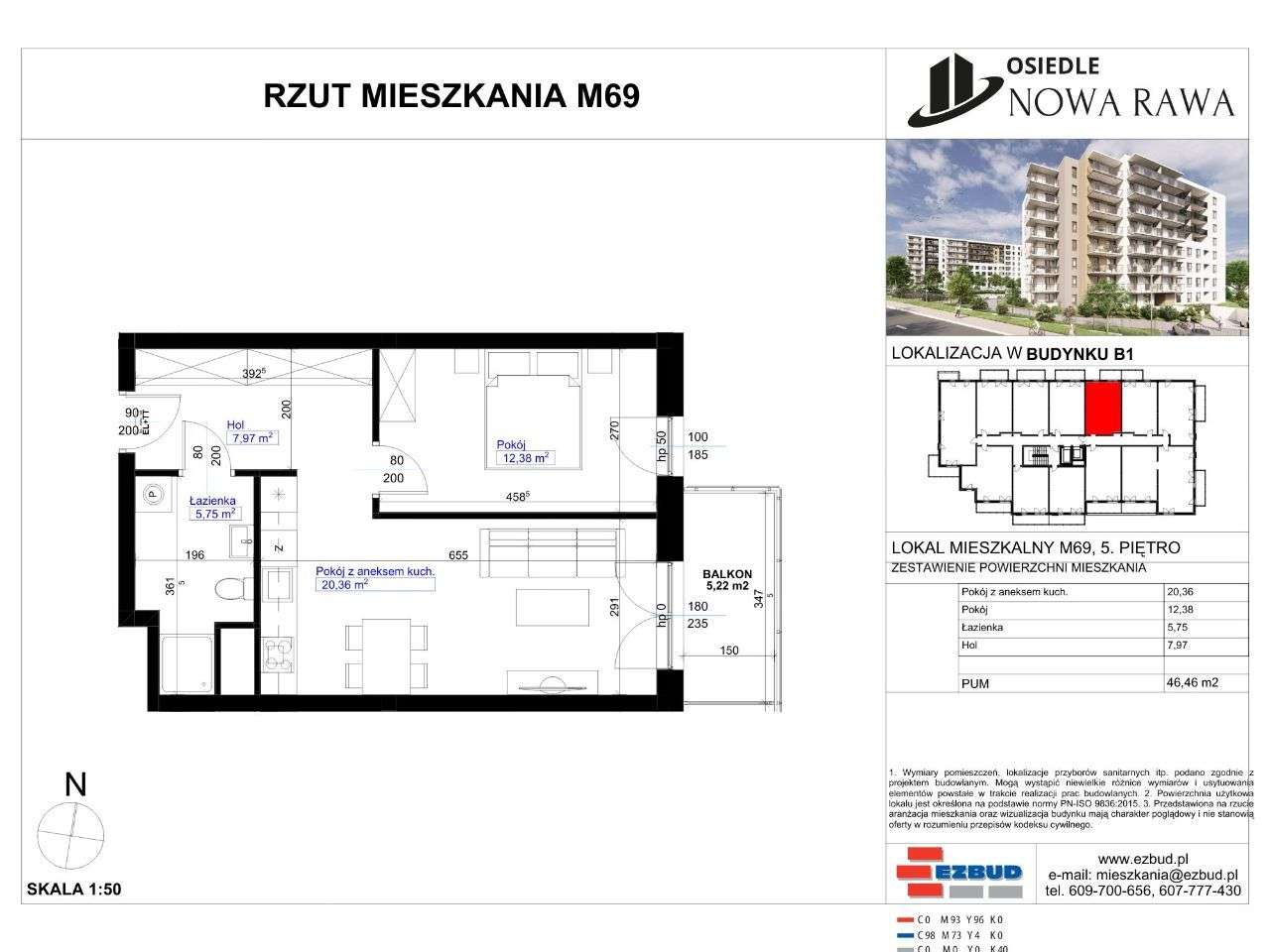 Osiedle Nowa Rawa | mieszkanie 2-pok. | 69 - Pełny obrazek: 2/7