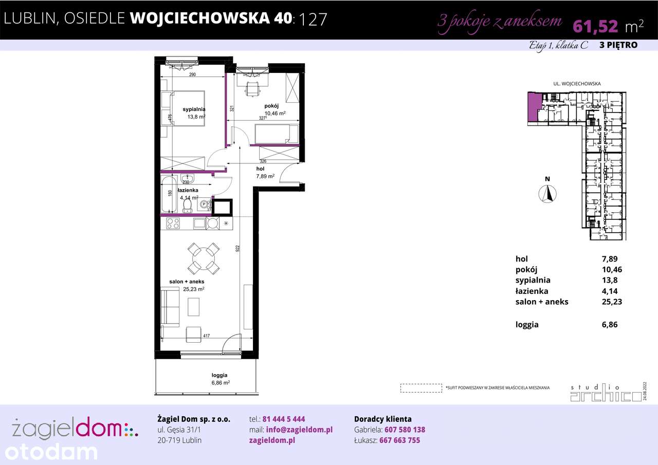 Wojciechowska Square | mieszkanie 127 - Pełny obrazek: 2/8