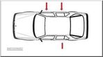 Botão capa vidros Mercedes classe A W169 -  B W245 e ML W164    (direito ou trás)  NOVO - 3