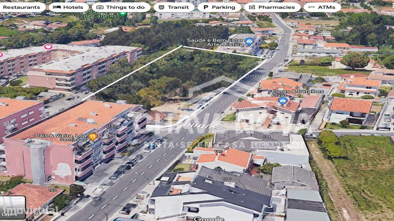 Lote Terreno P/ Construção de Moradias multifamiliares, em Canelas - Grande imagem: 3/6