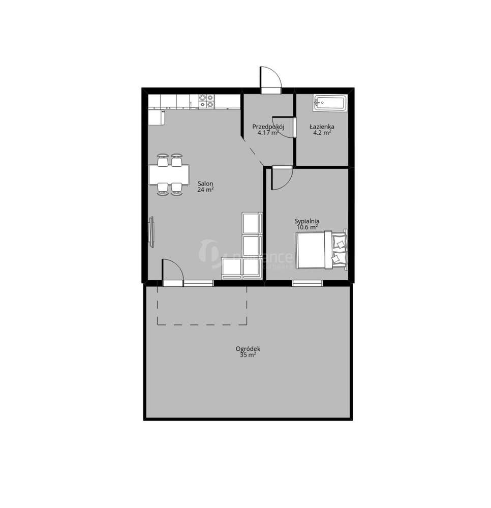 Mieszkanie Ruczaj z ogródkiem /Квартира з огрудком-4