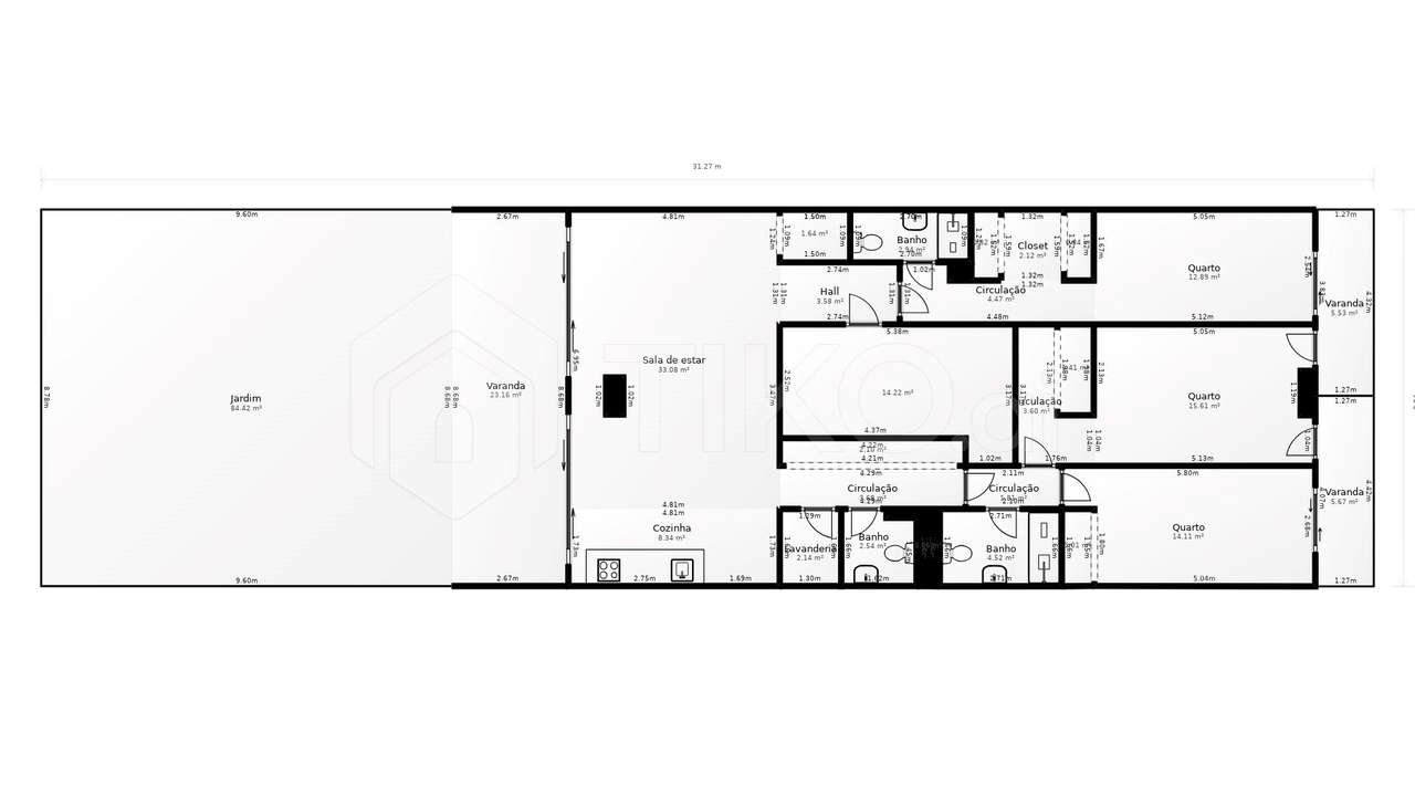 T3 COM 279,60 M² COM JARDIM ESPAÇO COMPLEMENTAR E DOIS ESTACIONAMENTOS-59