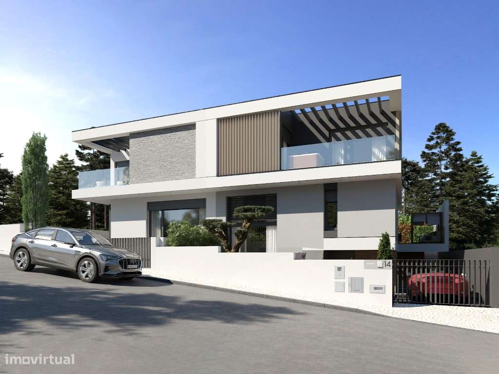 Moradia Geminada no Sitio da Nazaré com piscina e vista mar-5