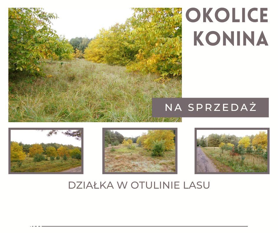 Urokliwa Działka w okolicach Konina