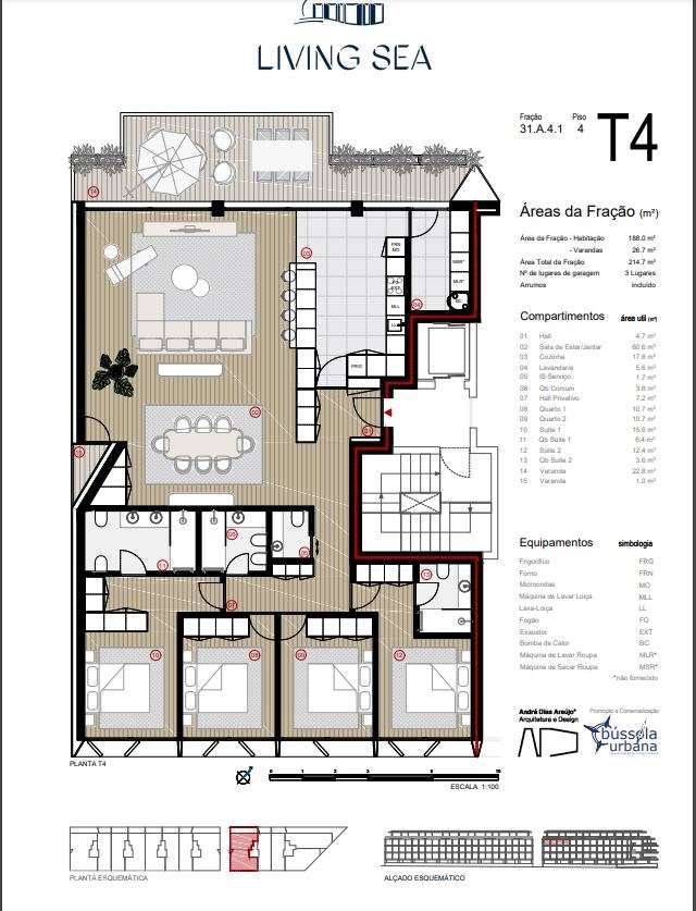 T4 NUM FANTÁSTICO EMPREENDIMENTO SOBRE O MAR e o RIO DOURO EM CANIDELO - Grande imagem: 2/18