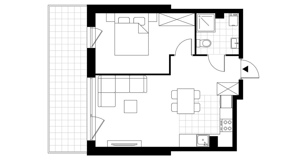 Osada Kamieniec|mieszkanie z loggią| B_M11 - Pełny obrazek: 4/9