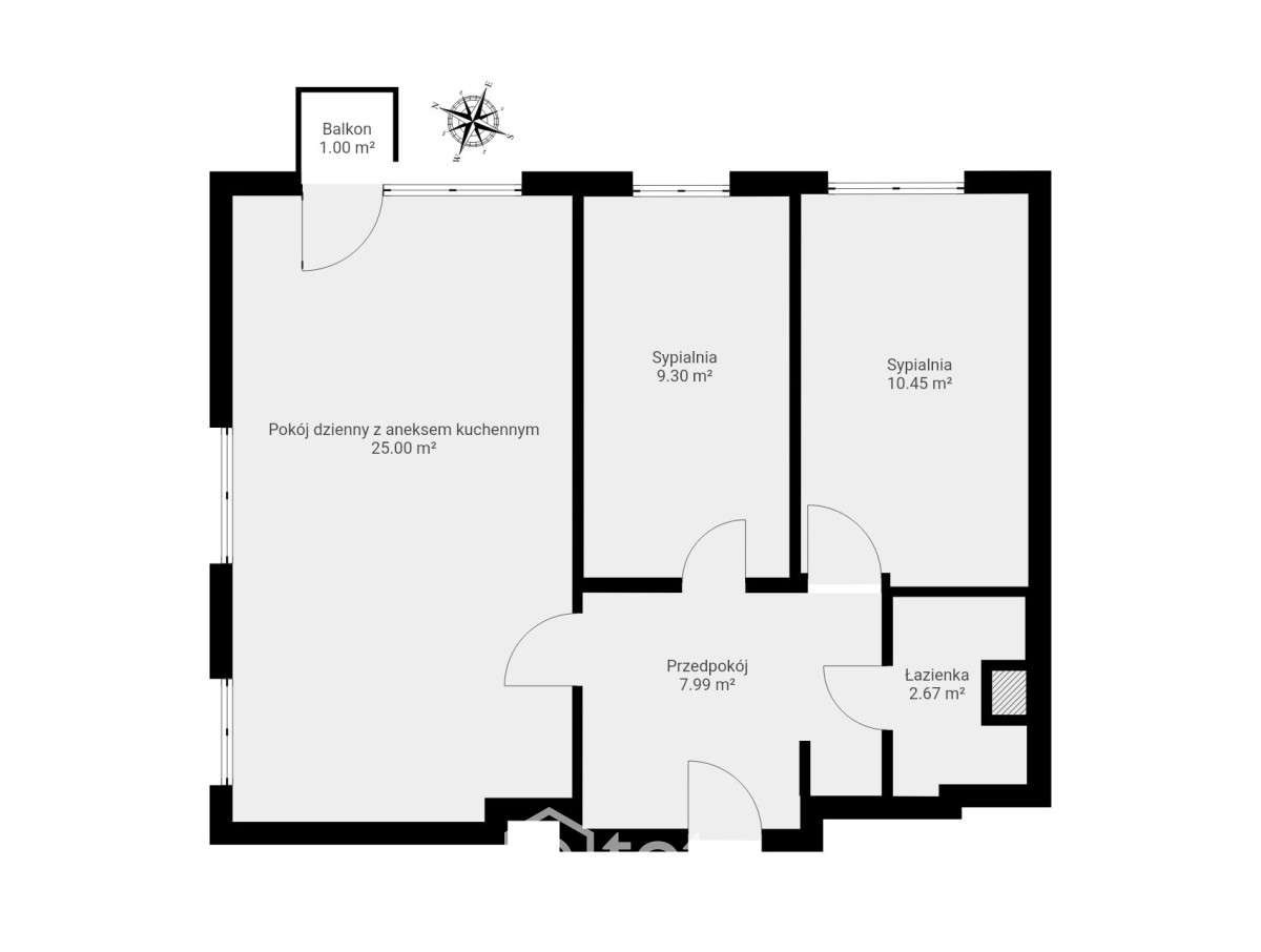 Św. Bonifacego I 3 pokoje I Świetna lokalizacja-9