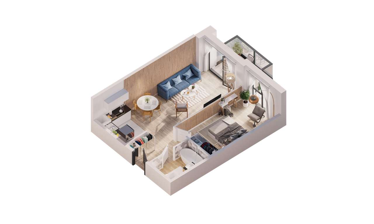 Legnicka Ursus | mieszkanie 2-pok. | C_M59 - Pełny obrazek: 3/8