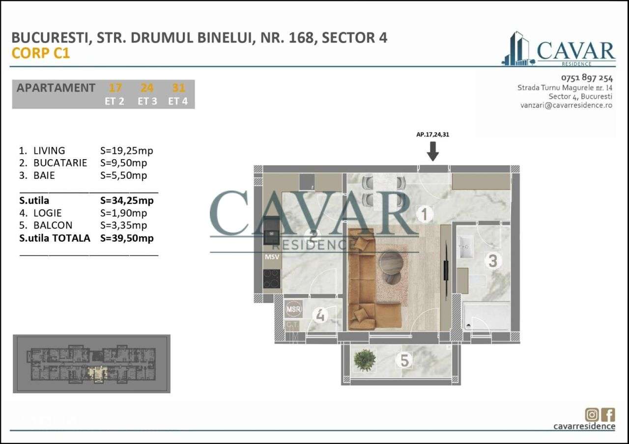 Proiect Nou Cavar Residence Drumul Binelui 168