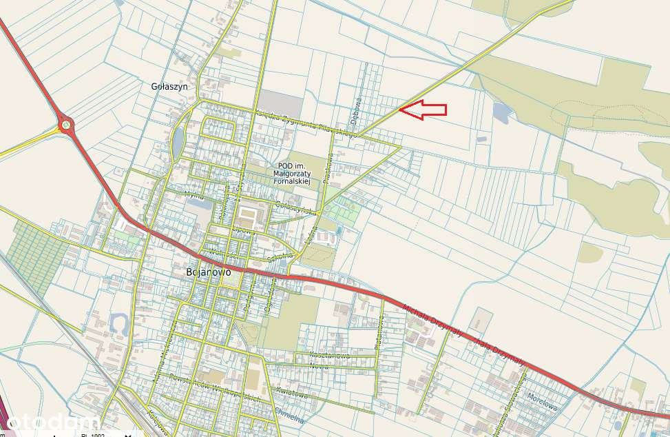 8 działek budowlanych – Gołaszyn , gmina Bojanowo , powiat rawicki - Pełny obrazek: 2/6