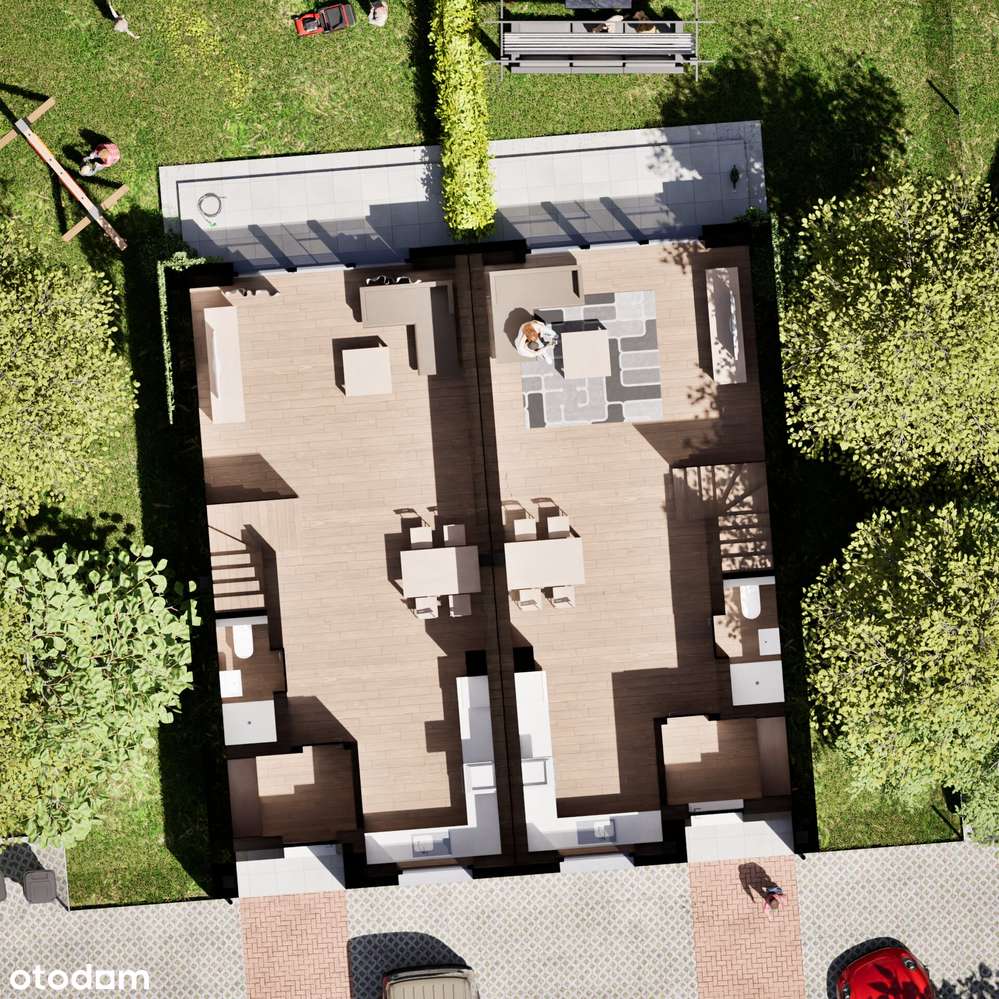 Budynki jednorodzinne w zabudowie bliźniaczej- DUŻE OGRODY - Pełny obrazek: 2/7