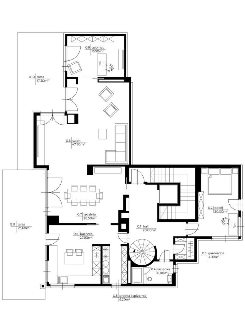 Nietuzinkowy apartament w parku, Mokotów-18