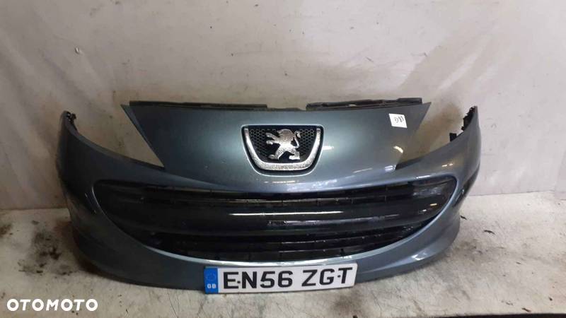 $ ZDERZAK PRZÓD PRZEDNI PEUGEOT 207 EZWD SZARY - 1