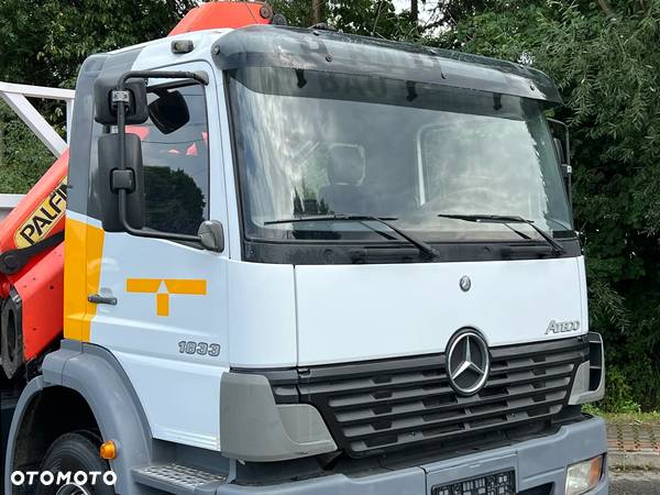 Mercedes-Benz MERCEDES ATEGO 1833 Kiper Wywrotka 4x2 Kran PALFINGER PK 12500 BARDZO DOBRY STAN - 4