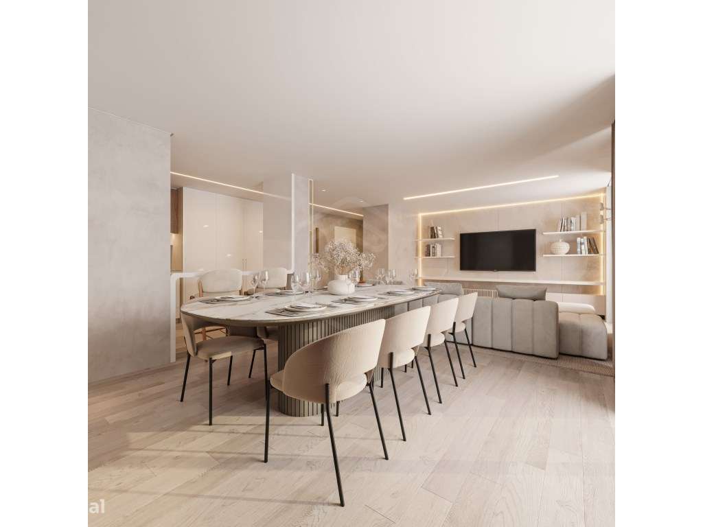 Apartamento T2 com amplo Terraço de 88m2,e garagem para dois carros - Grande imagem: 1/20