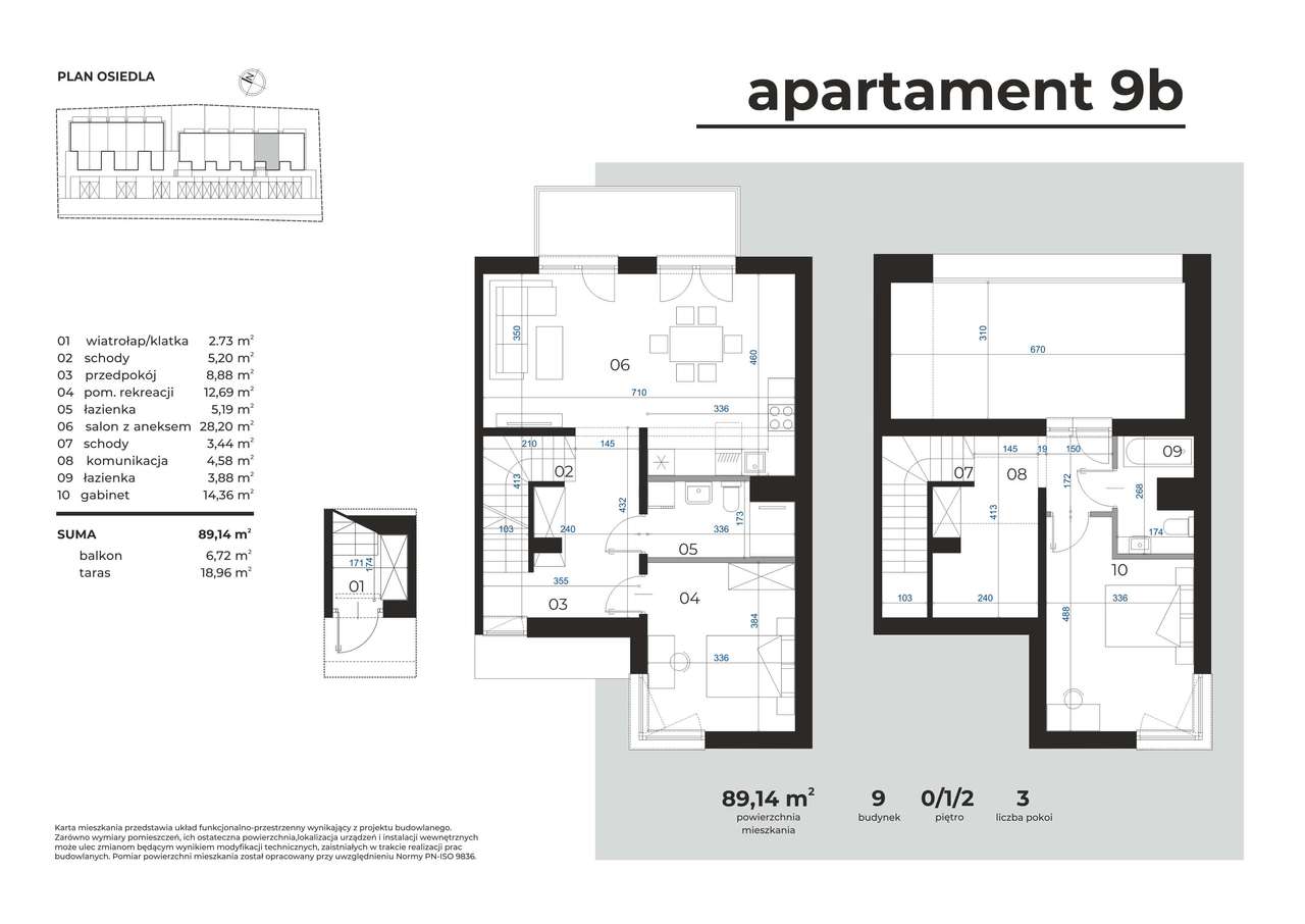 Mieszkanie z tarasem dachowym i garażem przy lesie | Słocina-5