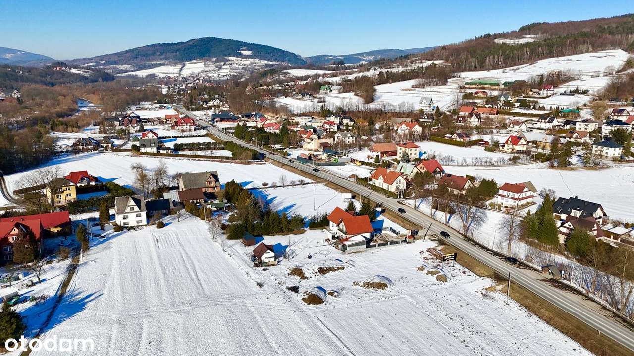 Działka z projektem budynku usługowego- Mszana- Dolna ul. Krakowska-4