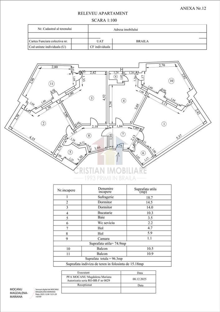 Faceti o Oferta! Hexagoane 3 camere 96 mp vedere la Dunare etaj interm - Imagine principală: 5/10