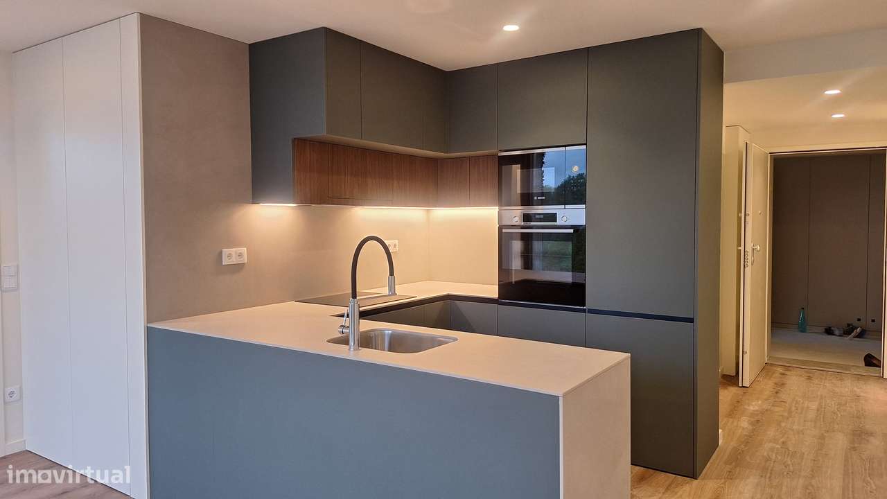 Apartamento T2 Novo Pronto habitar Varanda Garagem proximo cento Gaia - Grande imagem: 5/20