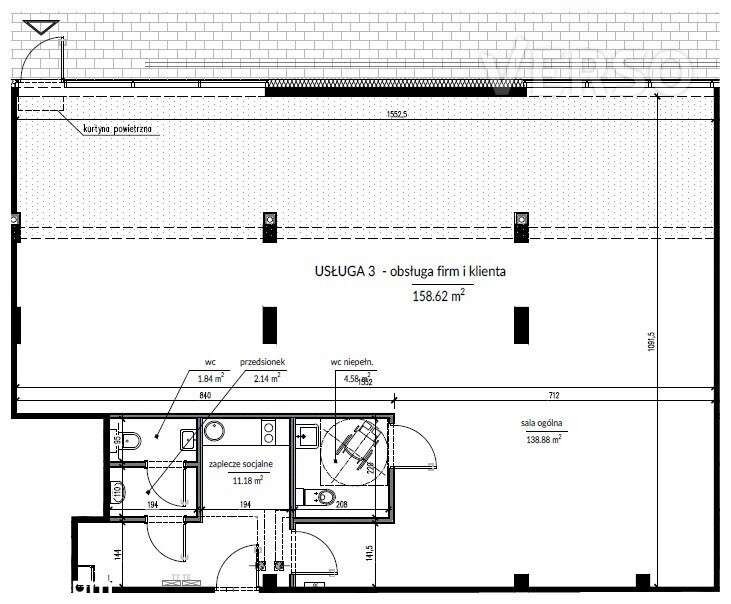 Duży jednostronny lokal 158,26 m2 oddany do użytku-6