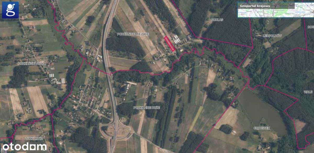 Działka Rolno-Budowlana Podkonice Miejskie 3938 M2 - Pełny obrazek: 4/7