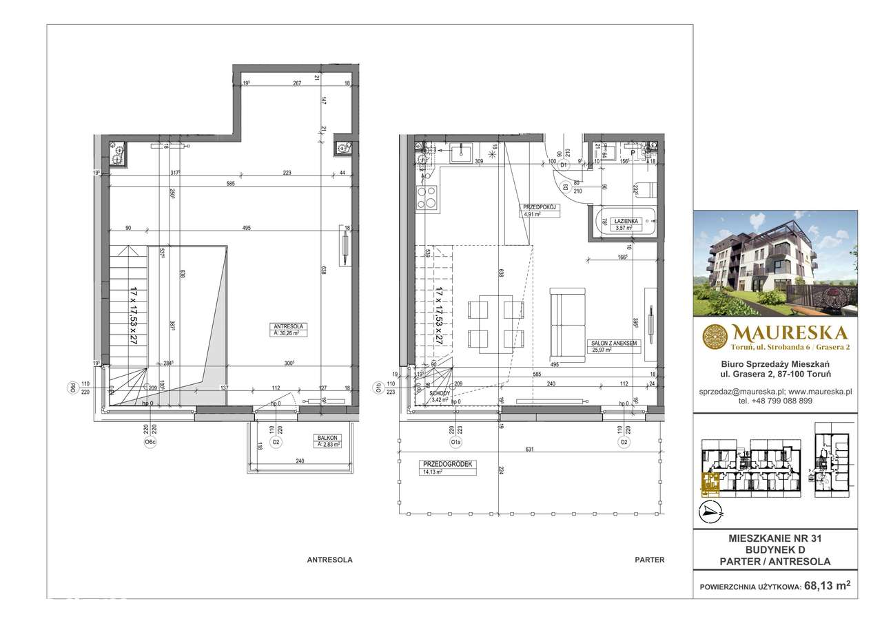 Osiedle Maureska | mieszkanie 1-pok. | D.31 - Pełny obrazek: 2/7