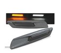 PISCAS LATERAIS LED PARA BMW LOOK F10 SMOKE CARBONO - 1