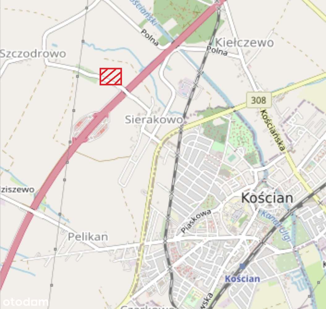 Działki inwestycyjne Kościan 5533m2-6