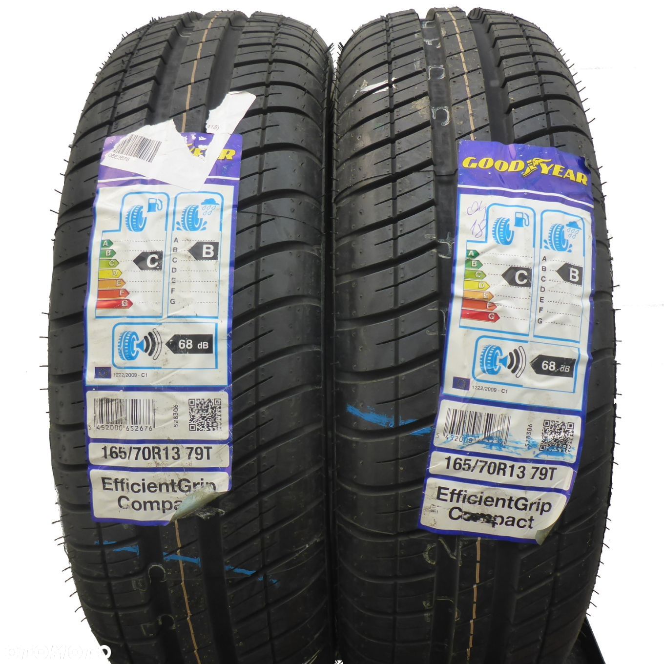 2 x GOODYEAR 165/70 R13 79T EfficientGrip Compact Lato 2018 Jak Nowe Nieużywane - 1