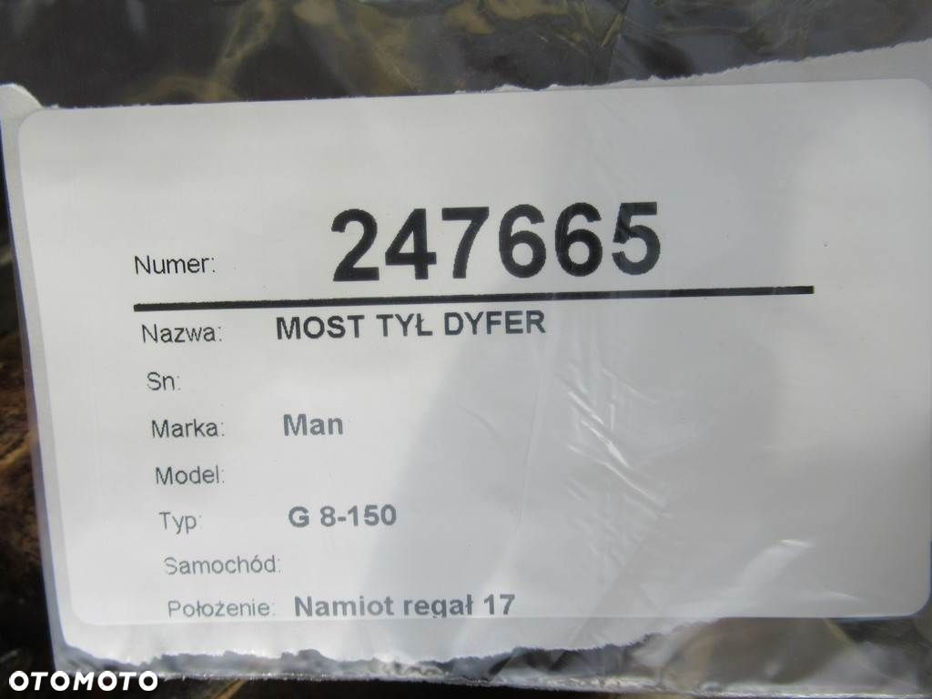 MOST TYŁ DYFER MAN L2000 1993 - 2022 8.150 FOC,8.150 FOCL - 6