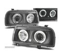 FARÓIS ANGEL EYES CCFL LUZ DIURNA PARA VOLKSWAGEN VW VENTO 92-98 FUNDO PRETO - 3