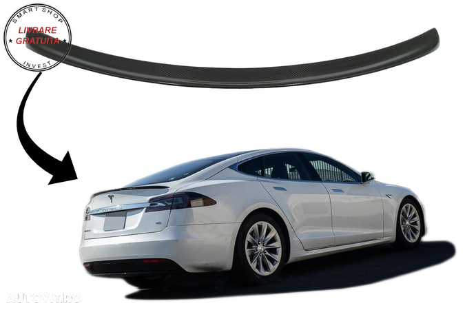 Eleron Portbagaj Tesla Model S (2012-up) Carbon Real- livrare gratuita - 1