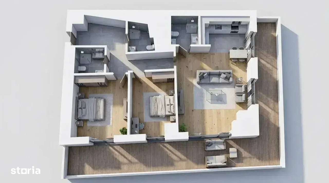 3 Camere | Finisaje Lux | Smart Home | Complex Barrio - Unirii