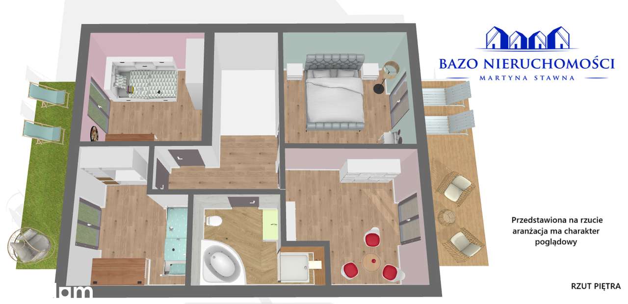 Bliźniak z garażem w Sierakowie 125 m2 - Pełny obrazek: 5/6