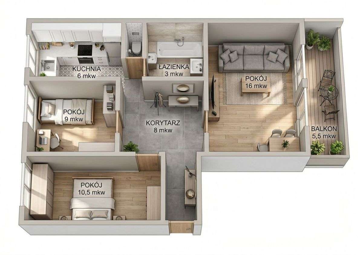 3 pokoje przy Skm Żabianka | idealna lokalizacja-2