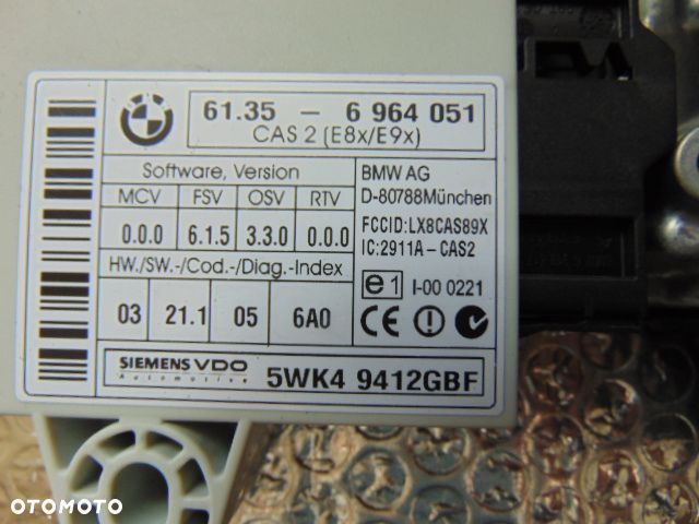 BMW komputer cas m47 n2 E87 118d 318d e90 1.8d KPL 7797496 BOSCH 0281012335 - 3