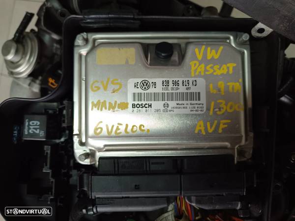 motor audi A4 1.9TDI 130cv - vw passat - AVF  caixa 6 velcidades GVS FYA FRK HCF - 12