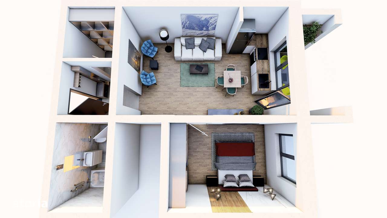 Studio 49mp, etaj 2, 80 360 euro, parcare inclusa, Subcetate City2.-9
